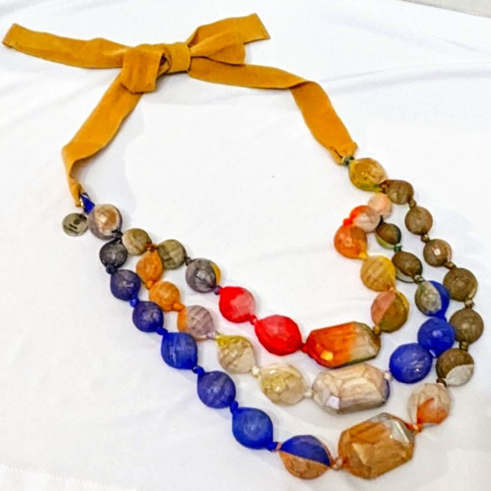 Silvia Tcherassi Paris Couture Runway Modern Art Necklace Avant Garde